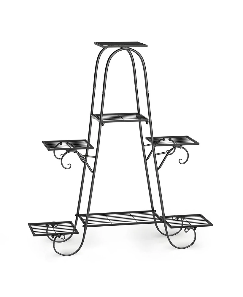 Vebreda Plant Rack 7-Tier Metal Plant Stand Garden Shelf