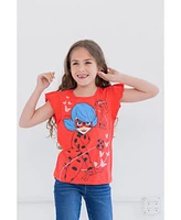 Miraculous Girls Rena Rouge Cat Noir Ladybug Pack T-Shirts to