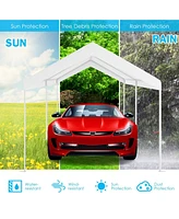 Skonyon 10 x 20 Feet Steel Frame Portable Car Canopy Shelter