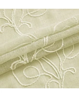 Dainty Home Stella Linen Look 76" W x 96" L Grommet Window Panel Set