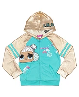 L.o.l. Surprise! Girls Snow Angel French Terry Zip Up Hoodie to