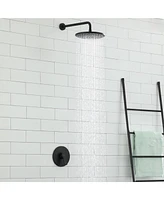 Mondawe 10 Inch Shower Faucet Set Complete, Wall Mounted Shower System with Valve