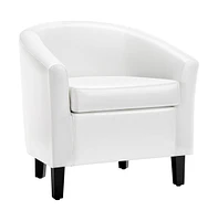 Yaheetech Faux Leather Accent Chair