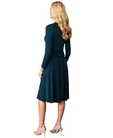 HotSquash London Women's Long Sleeve Wrap Dress