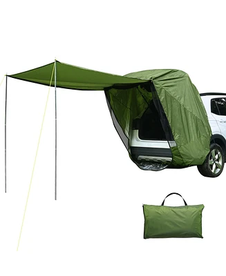 Yescom Tailgate Shade Awning Tent Outdoor Car Canopy Sun Shade Suv Camping Travel Mpv