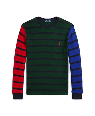 Polo Ralph Lauren Big Boys Waffle-Knit Cotton Long Sleeve Tee