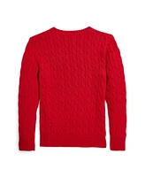 Polo Ralph Lauren Big Boys Bear Cable-Knit Cotton Sweater