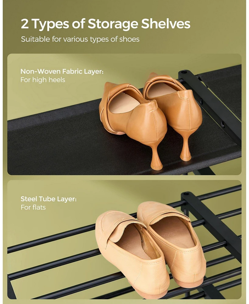 Slickblue Spacious Large Shoe Rack for Organized and Convenient Footwear Storage