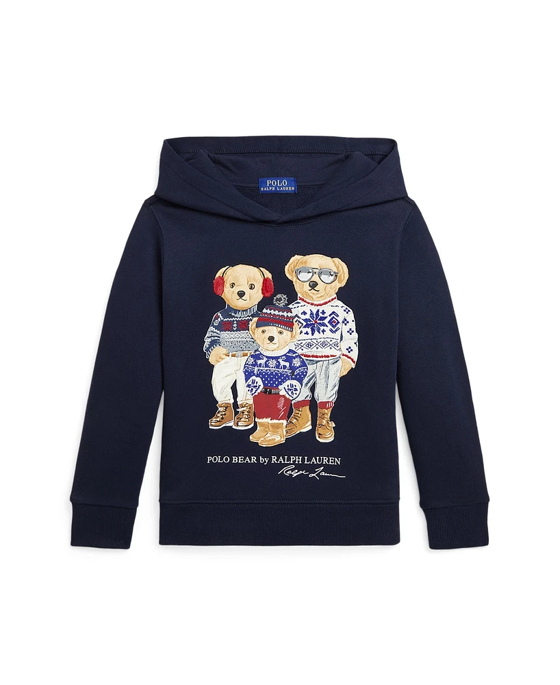 Polo Ralph Lauren Toddler and Little Boys Bear Family Fleece Hoodie