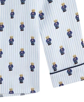 Polo Ralph Lauren Toddler Boys Polo Bear Long Sleeve and Pant Pajamas, 2-Piece Set