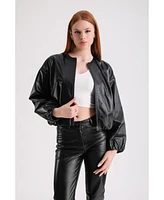 Furniq Uk Women's Leather Jacket