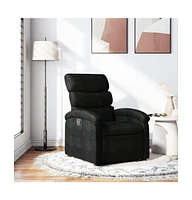 vidaXL Recliner Chair Black Fabric