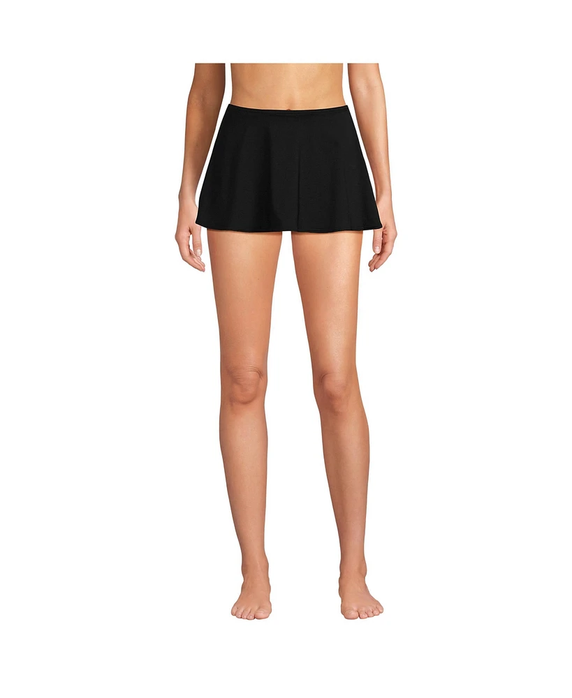 Lands' End Women's Sculpting Suit High Waisted Mini Swim Skirt