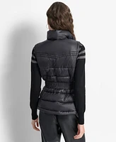 Dkny Women's Faux-Fur-Trim Sleeveless Vest