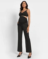 Seraphine Women's Over Bump Boot Cut Maternity Trousers