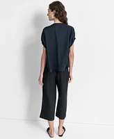 Dkny Women's Dolman-Sleeve Button-Front Linen Shirt