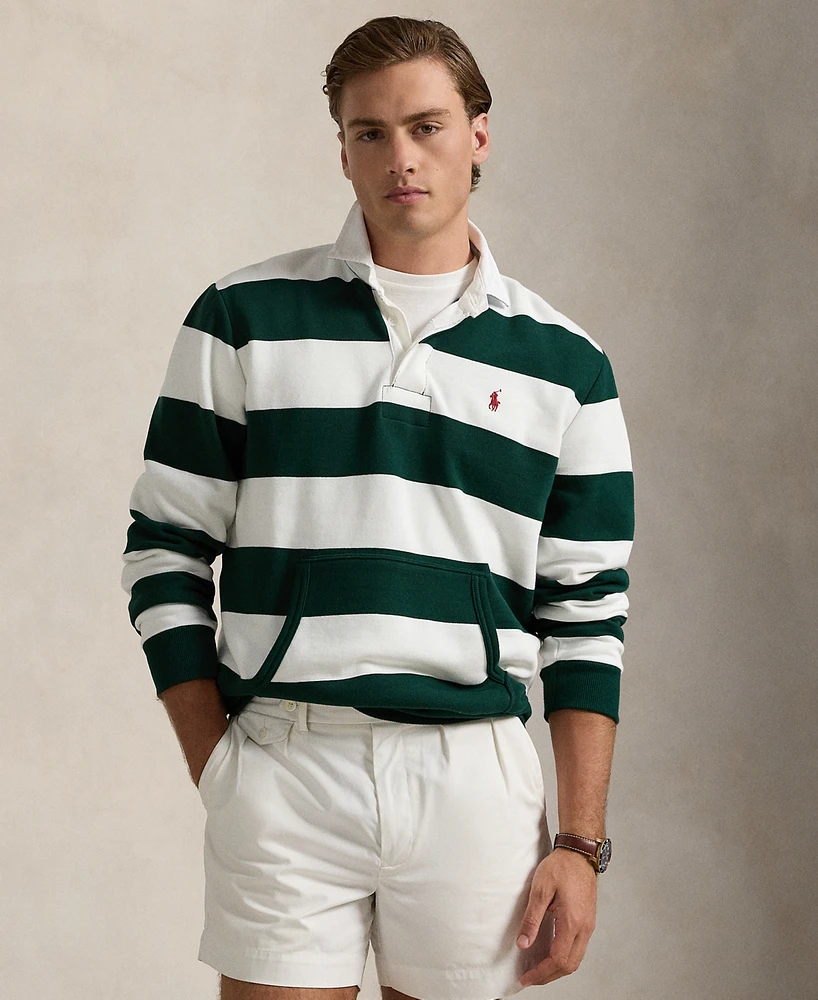 Polo Ralph Lauren Men's Striped Fleece Rugby Sweatshirt