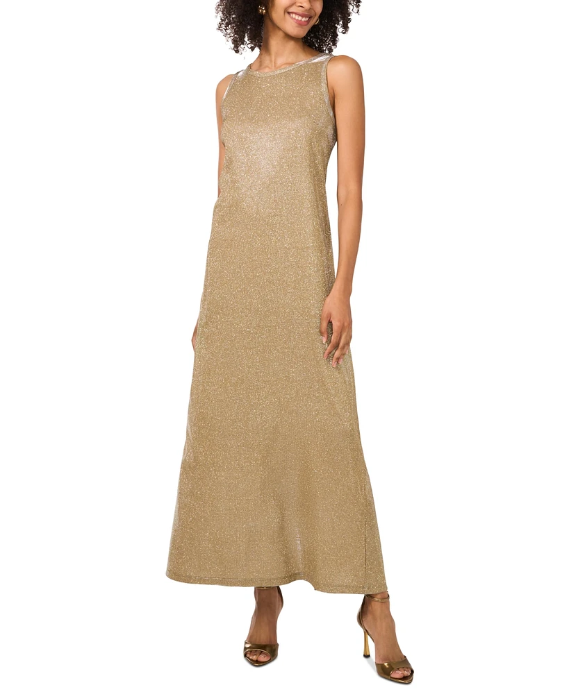 Vince Camuto Women's Sleeveless Metallic Maxi Dress