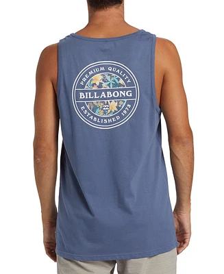 Billabong Men's Rotor Logo Graphic Cotton Tank