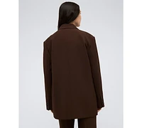 Kenneth Cole Women's Vision Twill Three-Button Boyfriend Jacket