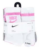 Nike Little Kids 6-Pack Retro Crew Socks