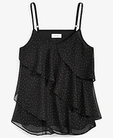 On 34th Women's V-Neck Tiered Chiffon Camisole Top, Created for Macy's