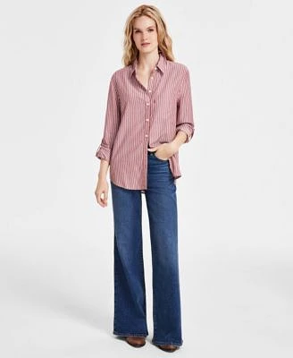 Levis Womens Darlene Utility Shirt Flare Leg Jeans