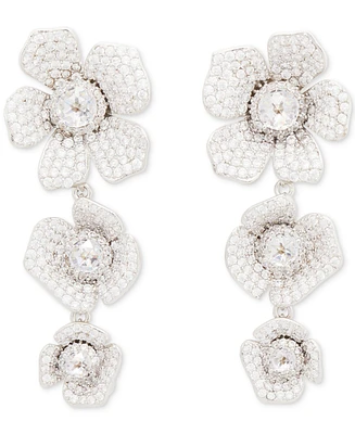 Kate Spade New York Cubic Zirconia Poppy Triple Drop Earrings