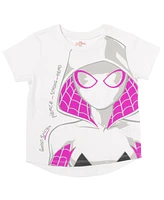 Marvel Toddler Girls Spider-Verse Spider-Gwen Ghost Spider 3 Pack T-Shirts to