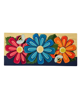 Evergreen Spring Floral Sassafras Indoor Outdoor Switch Doormat 1'10"x10" Multicolored