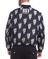 Space One Men's Nasa Reversible Quilted Bomber Jacket
