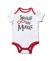 Harry Potter Baby Boys 3 Piece Outfit Set: Cuddly Bodysuit Pants Hat