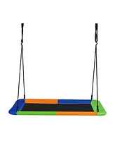 Costway 700lb Giant 60'' Platform Tree Swing Outdoor w/ 2 Hanging Straps