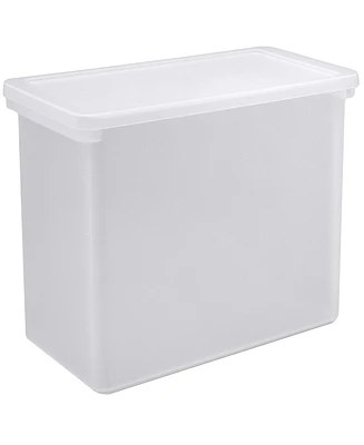 Sorbus Plastic File Bin With Lid