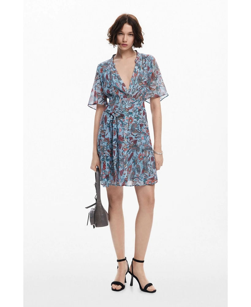 Desigual Women's Floral print midi dress