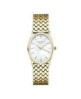 Rosefield Oval Women's Gold Tone Stainless Steel Bracelet Watch 29mm