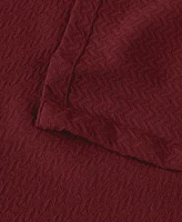 Superior Nobel Cotton Jacquard Dobby Weave Textured Chevron Lightweight Woven Blanket