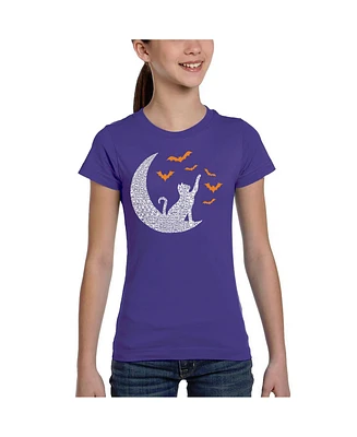 La Pop Art Girls Lunar Bats Word T-Shirt