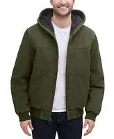 Bass Outdoor Men's Hooded Zip-Front Fleece-Lined Bomber Jacket