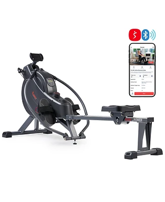 Sunny Health & Fitness MotionMax Smart Magnetic Rowing Machine – Full Motion Handlebars Low-Impact Full-Body Workouts, w Extended 51” Ra