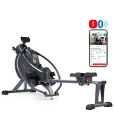 Sunny Health & Fitness MotionMax Smart Magnetic Rowing Machine – Full Motion Handlebars Low-Impact Full