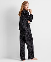 State of Day Women's Collared Knit Pajama Set, Xs-3X, Created for Macy's