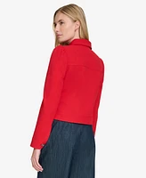 Tommy Hilfiger Women's Textured Button-Front Jacket