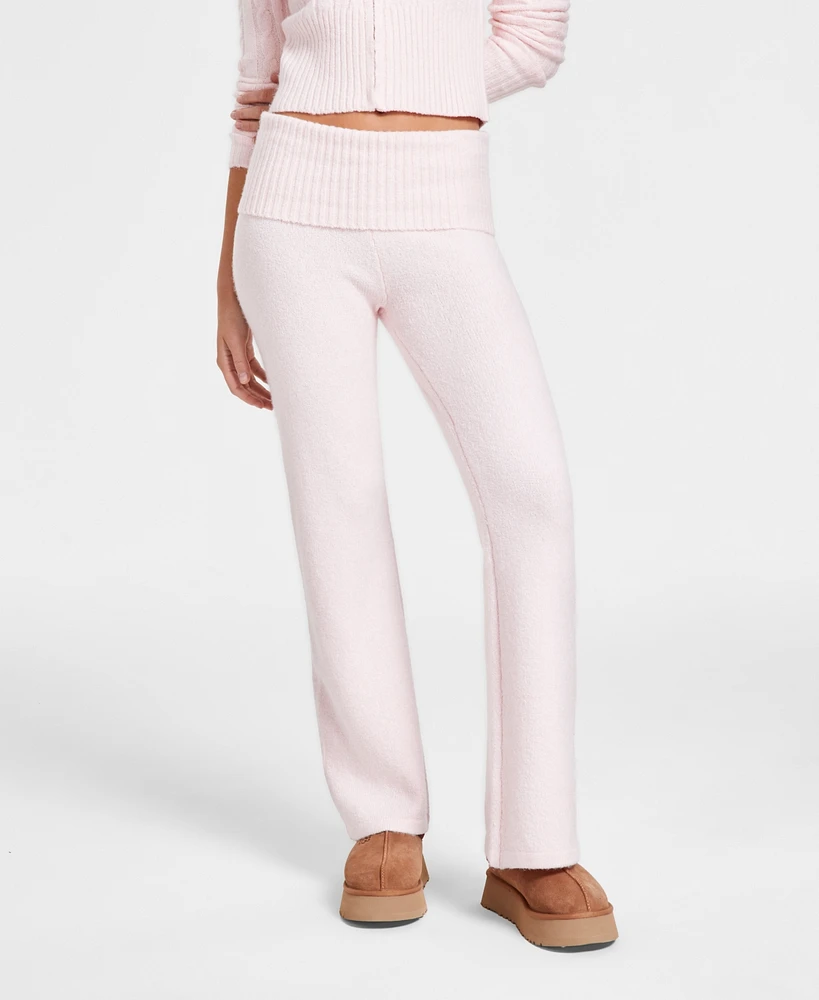 Madden Girl Juniors' Mossy Foldover-Waist Pants
