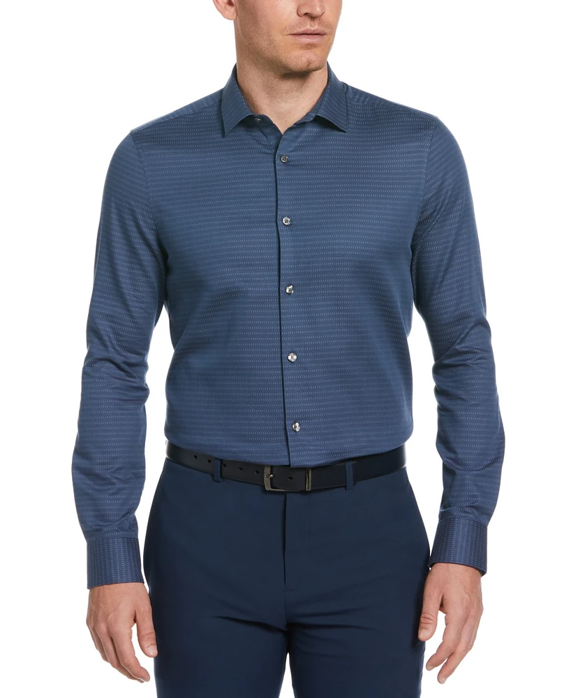 Perry Ellis Men's Regular-Fit Textured Dash Dobby Button-Down Shirt