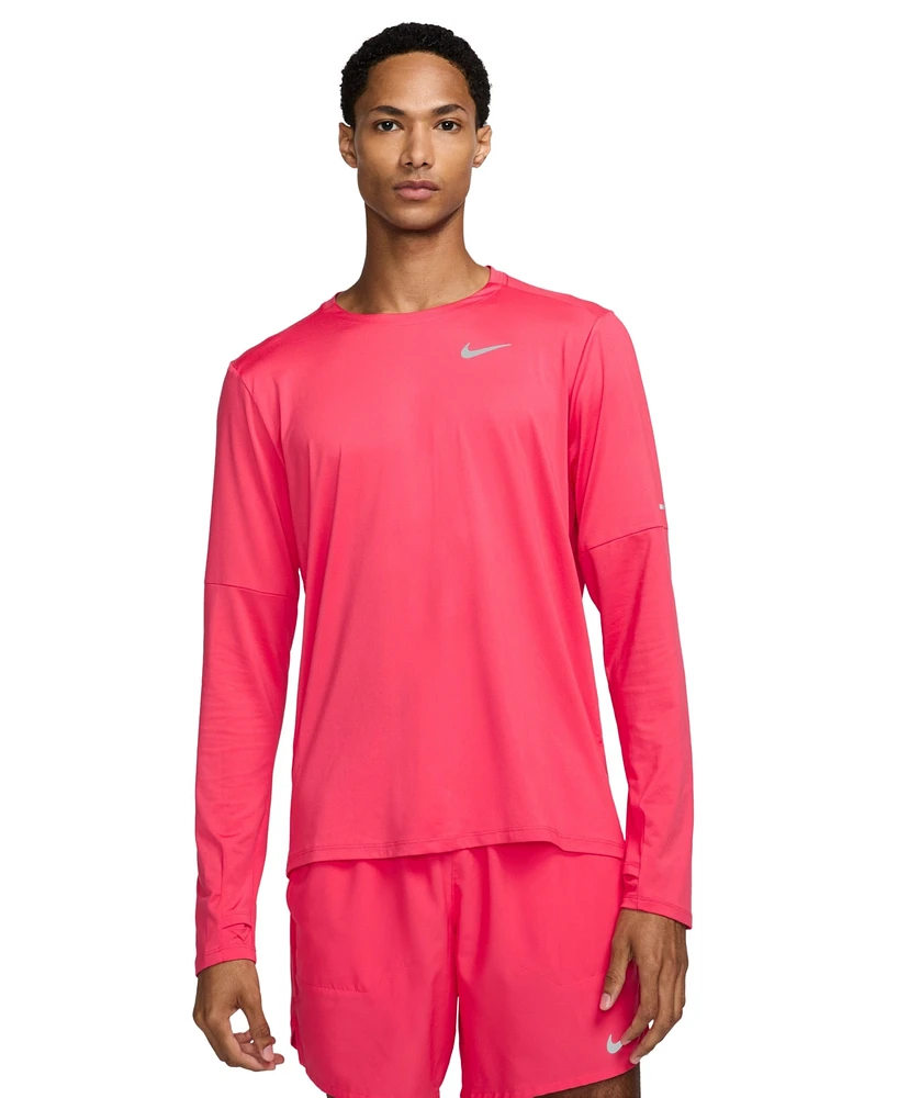 Nike Men's Element Dri-fit Long-Sleeve Crewneck T-Shirt