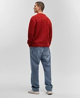 Mode of One Men's Long-Sleeve Cable-Knit Sweater, Exclusively at Macy's