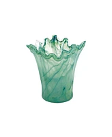 Vietri Onda Glass Short Vase