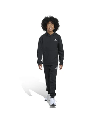 adidas Big Boys Minimal Logo Fleece Pullover, 2-Piece Set