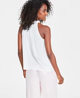 On 34th Women's Halter Tie-Neck Sleeveless Top, Created for Macy's